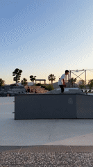 Sunset session at a Fethiye skatepark and playground