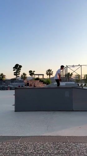 Sunset session at a Fethiye skatepark and playground