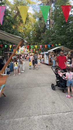 Outdoor festival with vendors, performances draws families in Podgorica