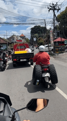 Morning street scenes documented in Ubud District, Indonesia