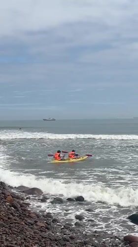 Recreational beach activities observed in Arica, Chile coastline