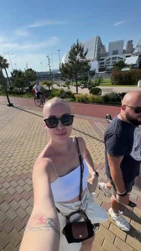 Sunny afternoon leisure activities captured across Sirius, Russia waterfront