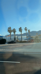 Aircraft spotted over Palm Springs building in early morning