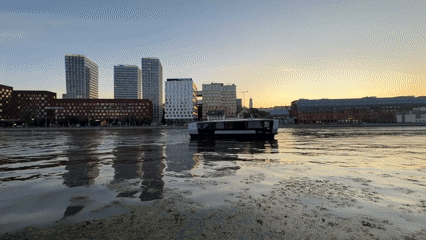 Summer evening along the Moskva River embankment