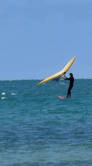 Morning wingfoiling and beach life documented in Tel Aviv