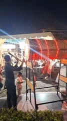 LED-lit drum performance draws crowds to Lhokseumawe public square