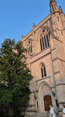 Summer evening on Princeton's gothic campus