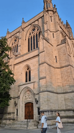 Summer evening on Princeton's gothic campus