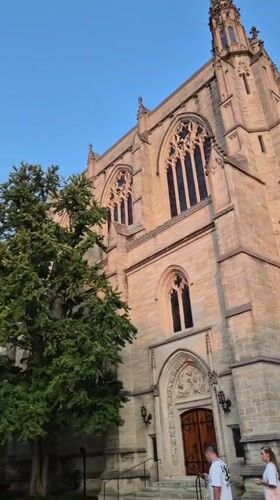 Summer evening on Princeton's gothic campus