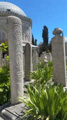 Tourist visits Ottoman historic sites in Istanbul morning tour