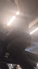 Man exercises, takes gym selfie in Plovdiv fitness center