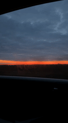 Motorist Records Rural Sunset in Bulgarian Countryside