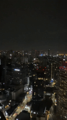 Bangkok's nighttime sprawl seen from above