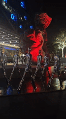 Evening mall visit features art installations in Beijing's Chaoyang District