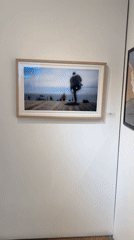 Los Angeles gallery displays Achamallah paintings and pier photography