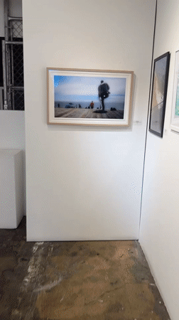 Los Angeles gallery displays Achamallah paintings and pier photography
