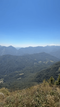 Summit selfies and alpine views above Ampezzo, Italy