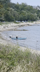Beach recreation and fishing activities observed along Varna coastline