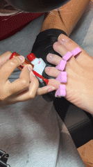 Pedicure session captured in Kuta Selatan, Indonesia