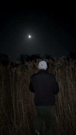 Evening barbecue documented in Parečča, Belarus