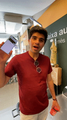 Customer uses self-checkout at Canet de Mar supermarket