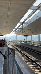 High-speed rail activity at a Jiyang District station