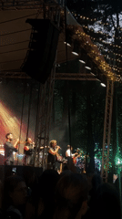 Live outdoor concert draws crowd in Varna at dusk