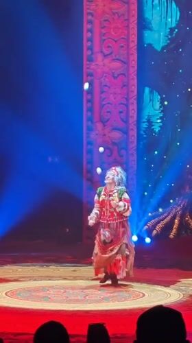 Circus performance features juggling, tightrope walking in Sirius, Russia