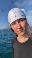 Paddleboarding on calm blue water off Nha Trang