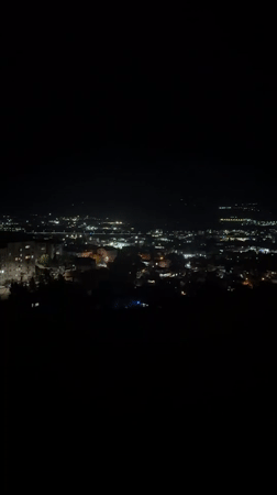 Nighttime drive through Blagoevgrad captured in four memories