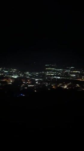 Nighttime drive through Blagoevgrad captured in four memories