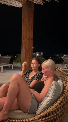 Two women share rooftop moment in Ko Samui