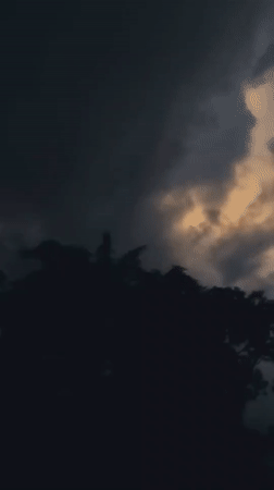 Stormy skies and quiet streets in Jos, Nigeria