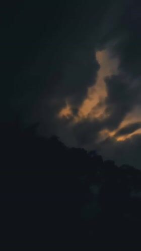 Stormy skies and quiet streets in Jos, Nigeria