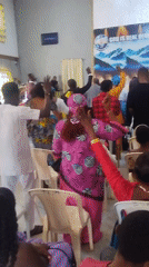 Religious service with choir documented in Kabong, Nigeria