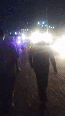 Contrasting day and night scenes recorded at same location