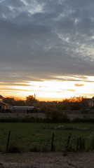 Late sunset observed in rural Taman, Russia