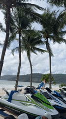 Morning beach activity documented in Patong, Thailand