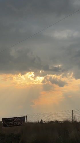 Sunset drive captured on video in Tlaxcalancingo, Mexico