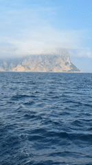 Morning boat journey captures Capri's misty coastal cliffs