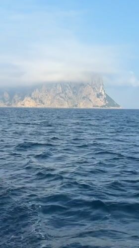 Morning boat journey captures Capri's misty coastal cliffs