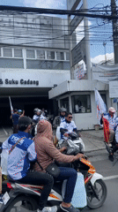 Motorcycle group gathers in Sidoarjo, Indonesia