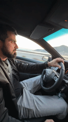 Bearded driver observed in vehicle with passenger in Budva