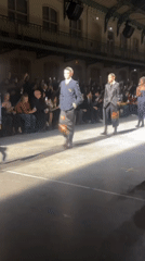 Fashion show draws crowds to Paris Grand Palais