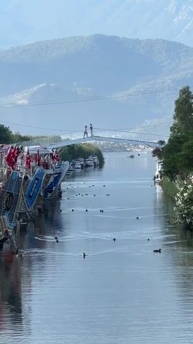 Fethiye waterfront scenes with boats, wildlife, and beach views