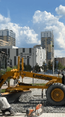 Construction work continues at Tyumen residential development site