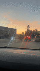Evening traffic captured on video in Marrakesh streets