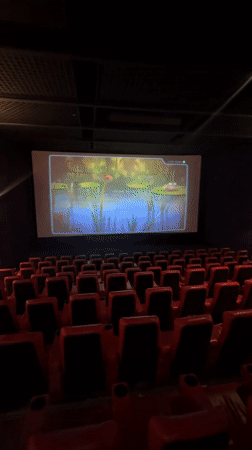 Movie theater visit captured in Buenos Aires