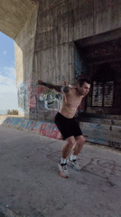 Man performs backflip, takes photos near Varna graffiti site