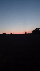 Twilight sky gradient captured from road and landscape views